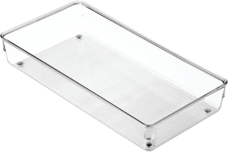 iDesign Linus BPAFree Plastic Drawer Organizer 6 x 12 x 225 Clear