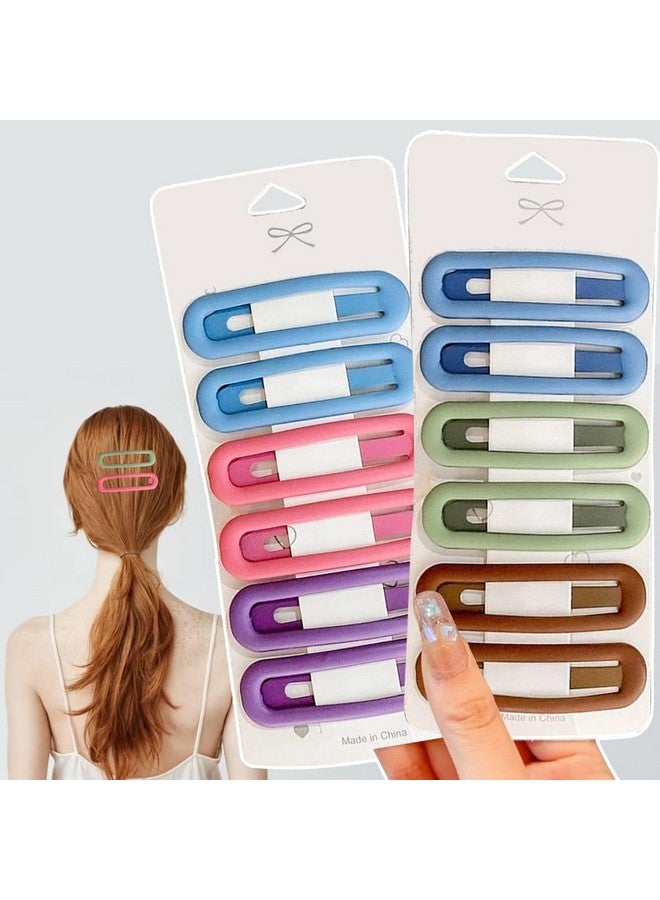SUN Ring SUNRING Matte Snap Hair Clip Barrettes for Girls women No Slip Cute Solid Candy Color Hair Accessories Hair Pins (Pack of 20, Multicolor) - Image 1