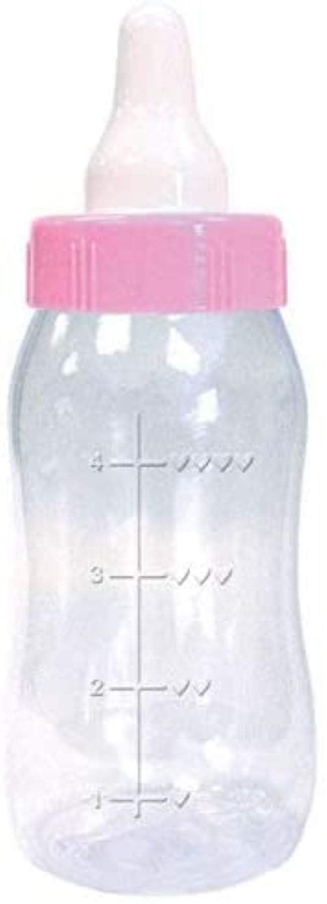 Amscan Pink Baby Plastic Bottle Bank - 11.12" x 4.25" (1 Count) - Perfect for Baby Showers & Gender Reveal Celebrations