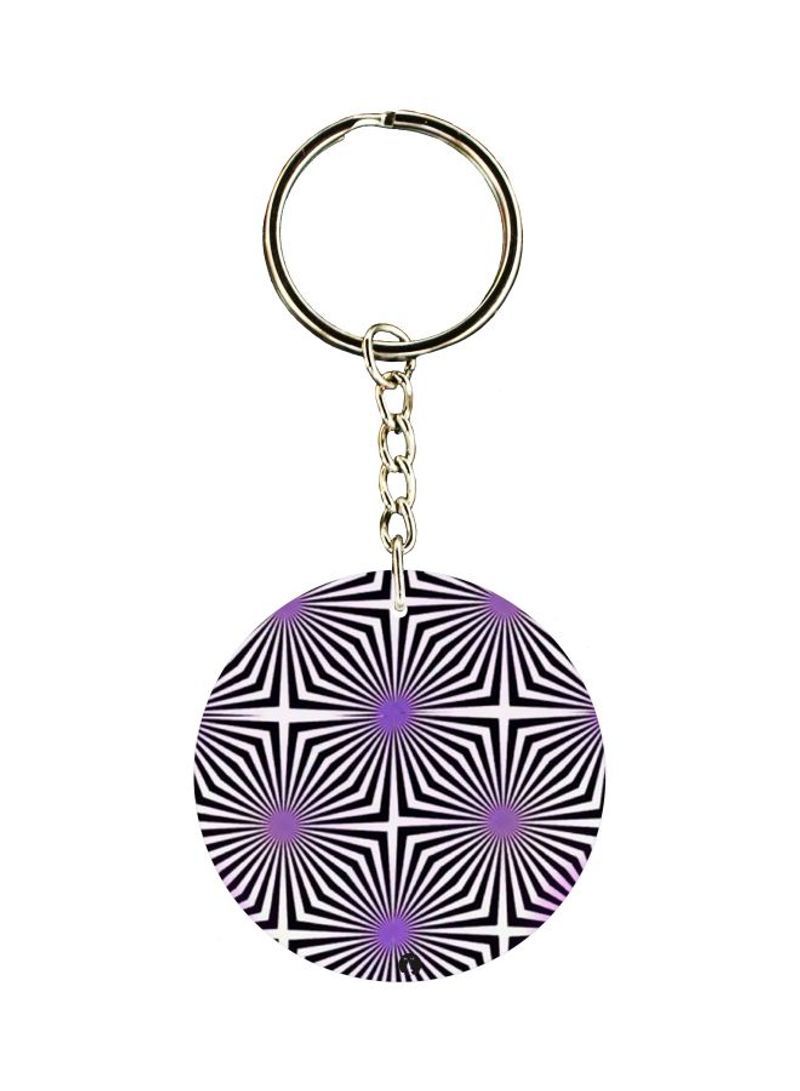 Printed Plastic Keychain