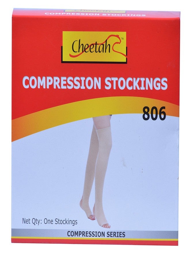 Cheetah Varicose Vein Stockings(Compression Stockings)-Pairs (Small, Above Knee) - Image 3