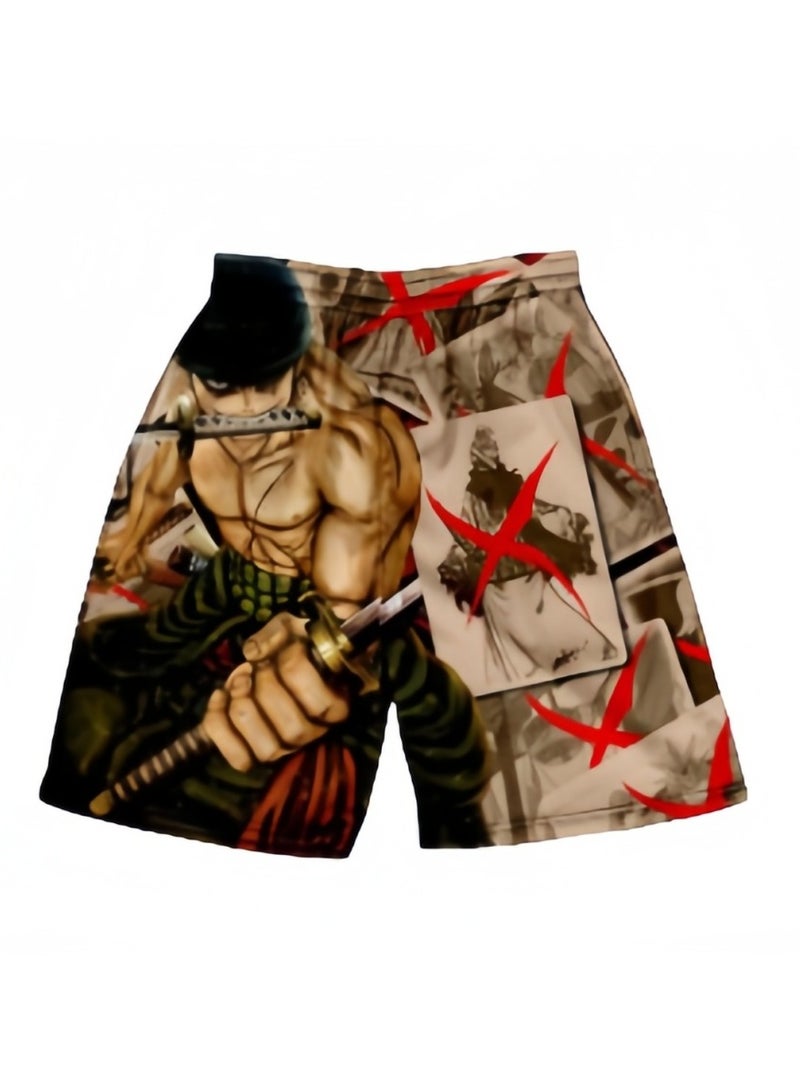KUYING Summer One Piece Loose Home Five Guarter Shorts  - Image 1