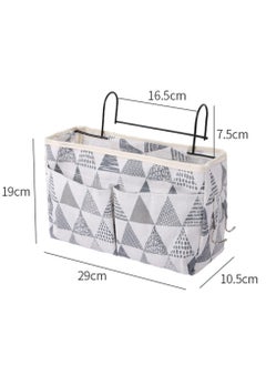 SYOSI With pattern Home Multifunctional Bedside Hanging Bag College Dormitory Bedside Cloth Hanging Basket Bed Clutter Sorting Storage Bag Magazine Book Storage Bag (the first picyures)  - Image 2