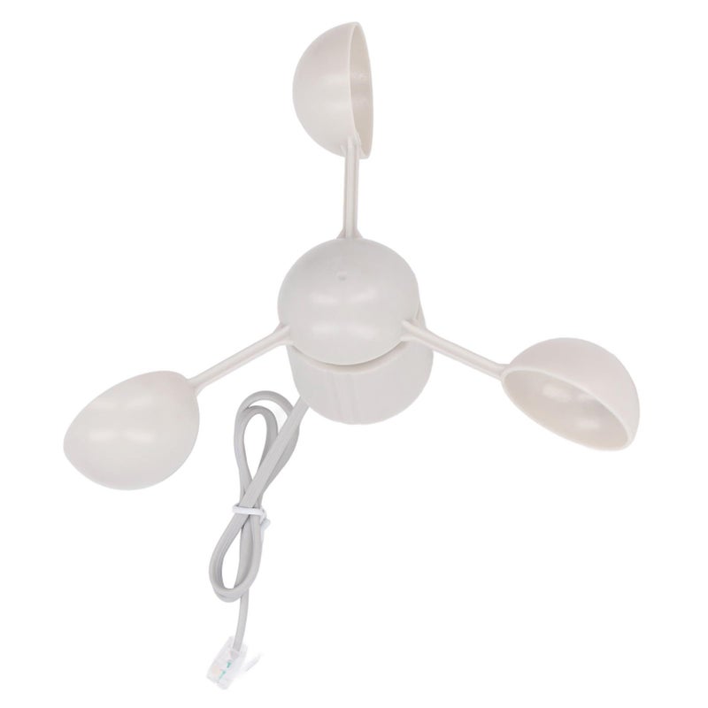 3 Cup Anemometer Sensor ABS Plastic RJ11 Connector For Wind Speed And Direction Measurement Weather Station - Image 4