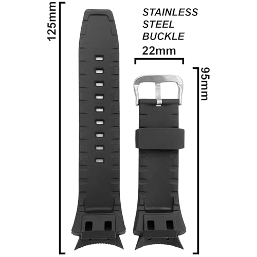 DBLACK ''FTDS5'' Rubber Watch Strap // Replacement, Compatible For Fastrack 9332 Watch Model - Image 2