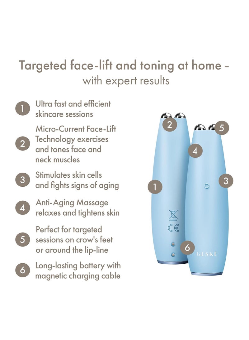 جيسكي قلم شد الوجه بالتيار الدقيق  |  في  | جهاز مضاد للشيخوخة | شد وجه فوري | أداة عناية بالبشرة | إزالة التجاعيد لبشرة مشدودة وشابة | أداة تنعيم متقدمة للوجه - أكوامارين - Image 1