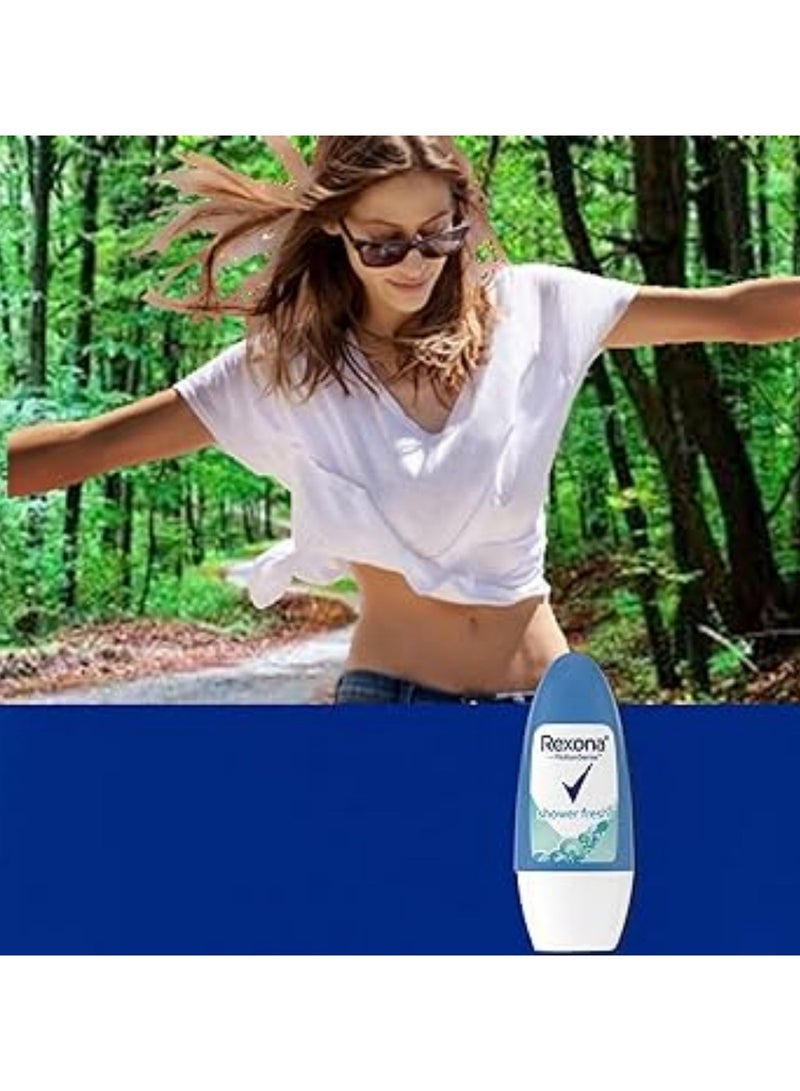 Rexona Shower Fresh Antiperspirant Roll On For Women 50 Ml - Image 3