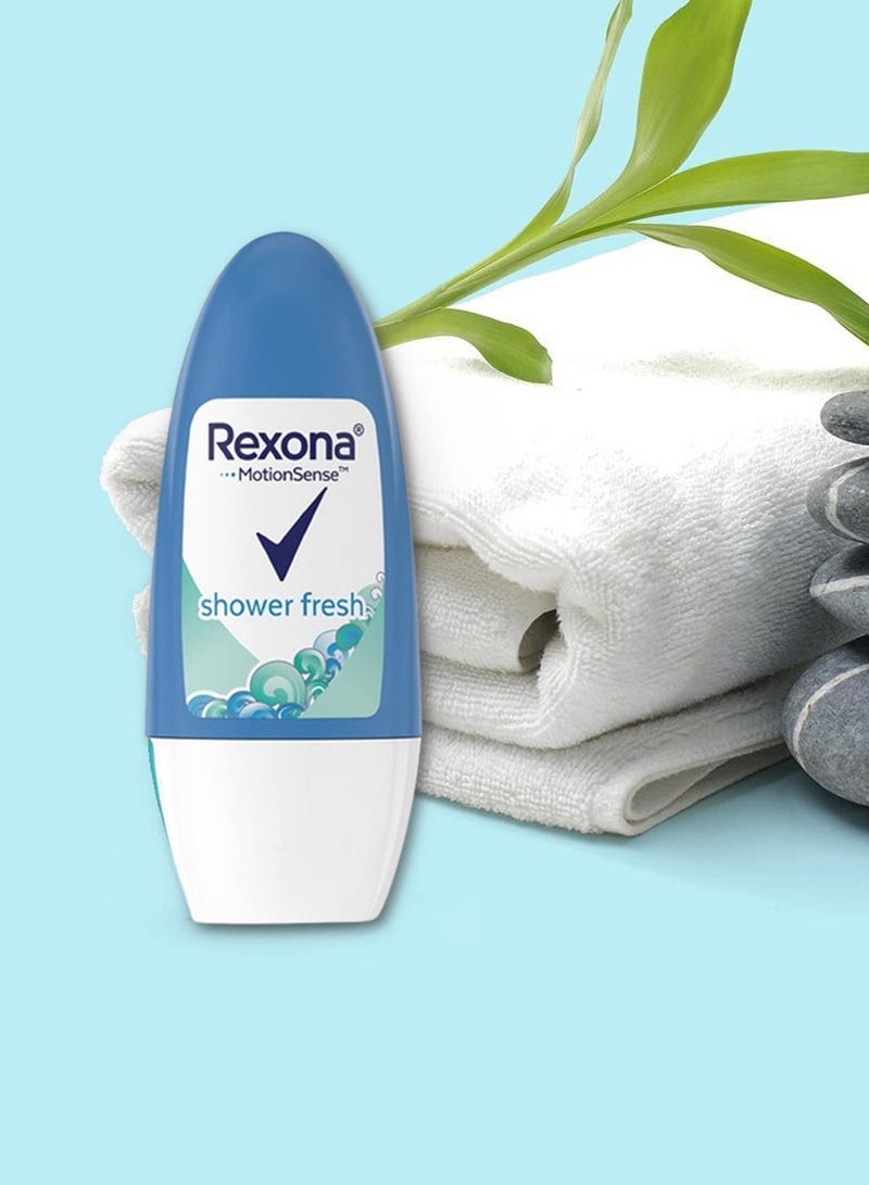 Rexona Shower Fresh Antiperspirant Roll On For Women 50 Ml - Image 4
