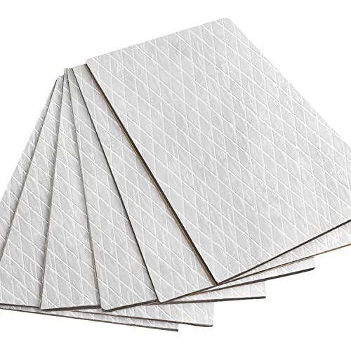 GOSCHE 197mil 36 sqft Sound Deadening Mat, 5mm Sound Deadening Heat Shield Insulation Mat with Self-Adhesive PE Foam Dampening Material for Car Hood Trim Roof Door 9.8″x 15.7″(34-Piece) - Image 1