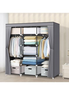 Cady One Foldable Fabric Wardrobe and Luggage Organizer with Hanging Rods and Clothes Rack for Storing Bags, Toys and Shoes  - Image 2