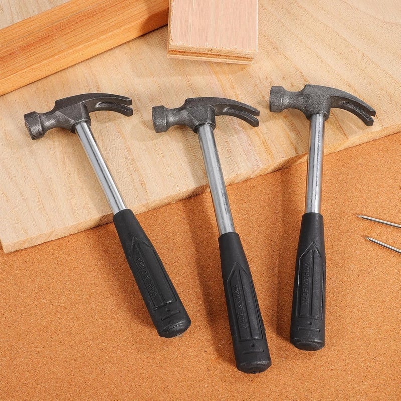 5pcs Mini Claw Hammer Set Orange Black Random Color Small Iron Household Hand Tools for Maintenance and Outdoor Repair - Image 5