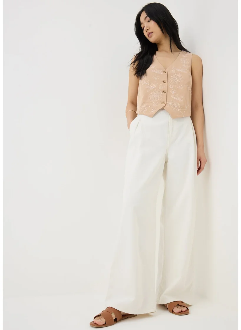 Matalan Brown Embroidered Waistcoat