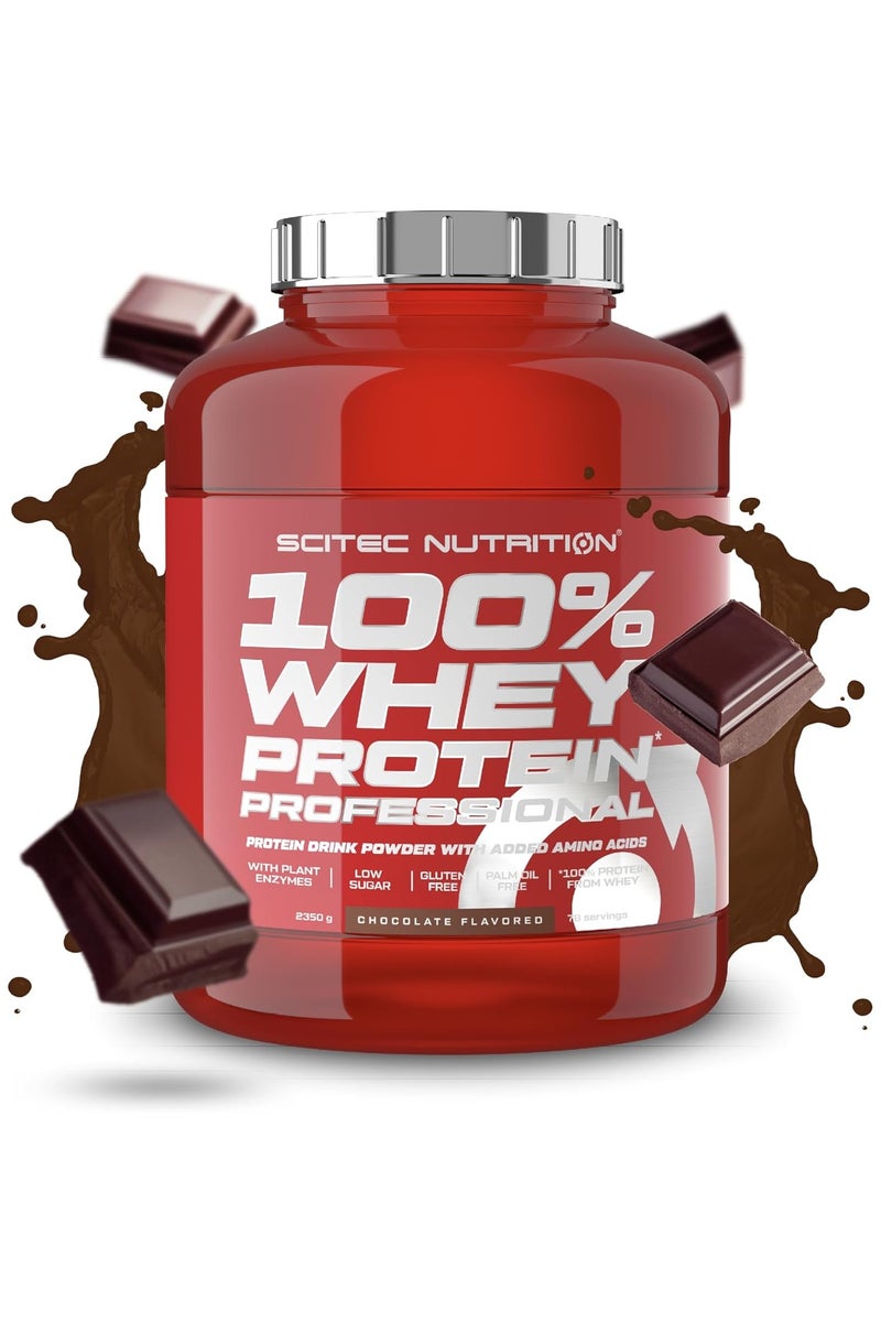 SCITEC NUTRITION 100% Whey Protein Professional - Chocolate - (78 Servings) - Image 1