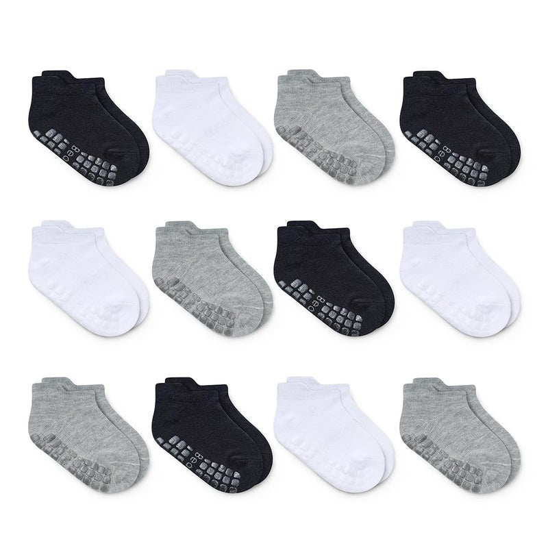 Bearbay Baby Non Slip Ankle Socks with Grippers for 0 Months-7 Years Old Walking Socks - Image 1