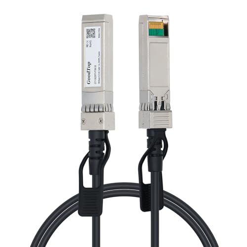 GoodTop 10G SFP+ Twinax Cable, Direct Attach Copper(DAC) Passive Cable, 1M(3.3ft),Compatible with Cisco,Mikrotik, Intel, Fortinet, Netgear, D-Link, Supermicro, TP-Link - Image 1