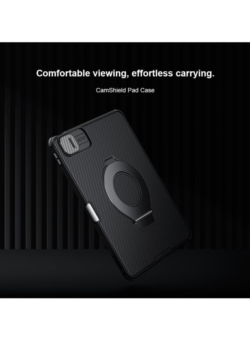 Nillkin CamShield Pad Back Case Designed For Apple iPad Pro 11 2024, Shockproof/Kickstand/Rear Camera Cover-Black - Image 3