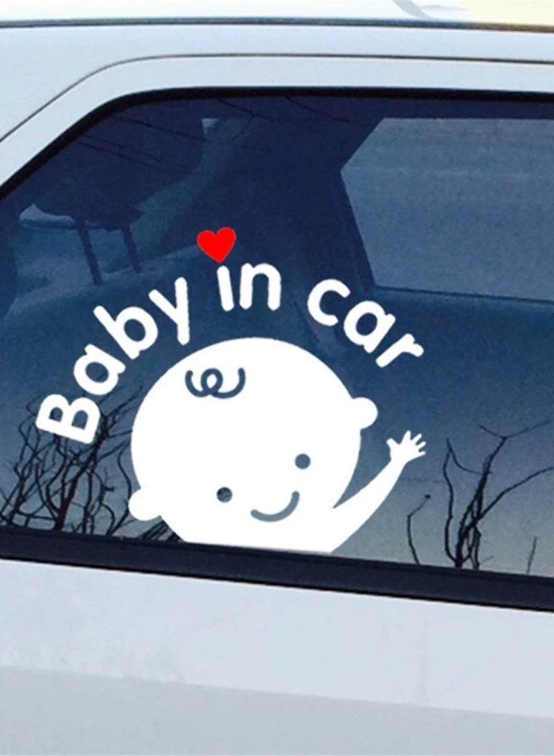 Baby in Car Sign Decal Baby on Board Stickers Window Bumper Decoration - Image 1