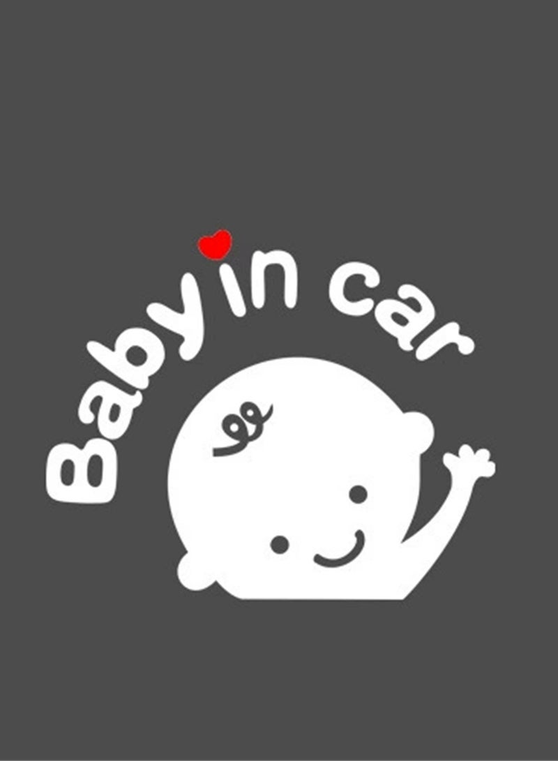 Baby in Car Sign Decal Baby on Board Stickers Window Bumper Decoration - Image 2