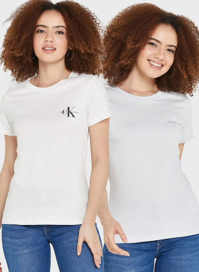 Calvin Klein Jeans 2 Pack Logo T-Shirt