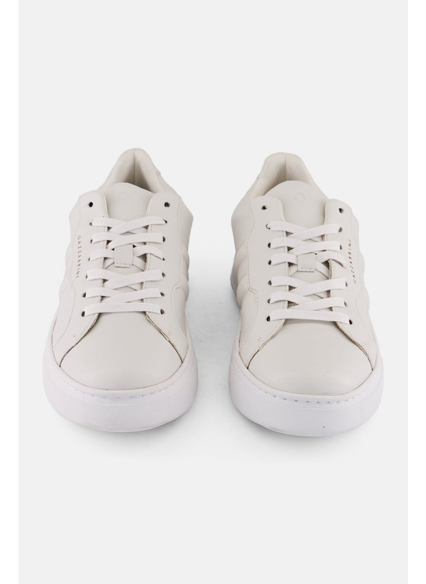 Gazzarrini Men Lace Up Causal Sneakers, White  - Image 3
