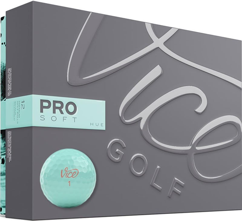 VICE Golf Pro Soft Golf Balls, Blue Light