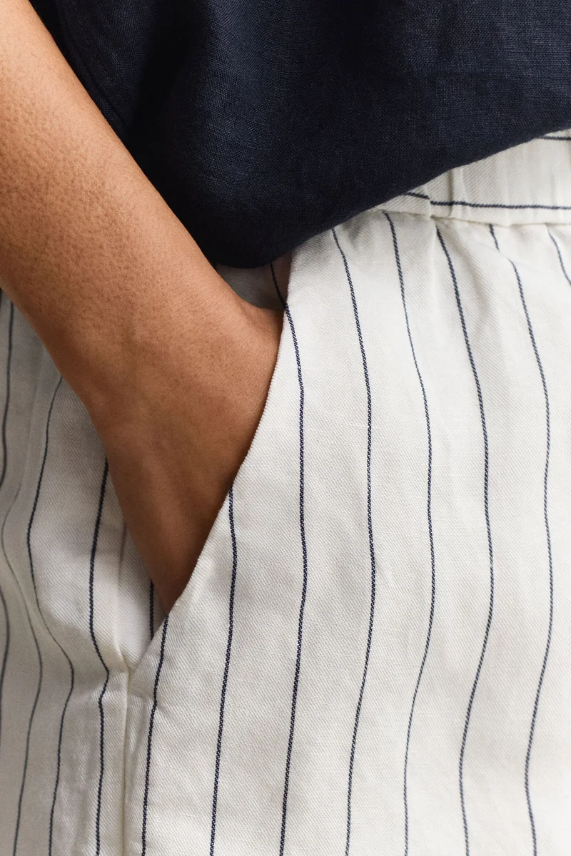 Gant  Striped Linen Blend Shorts for Women | Best Price UAE