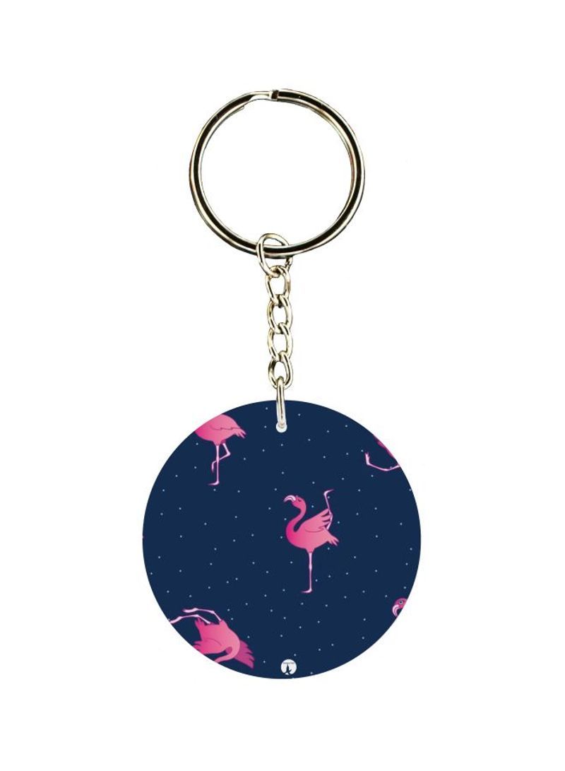 Bird Printed Single Sided Keychain