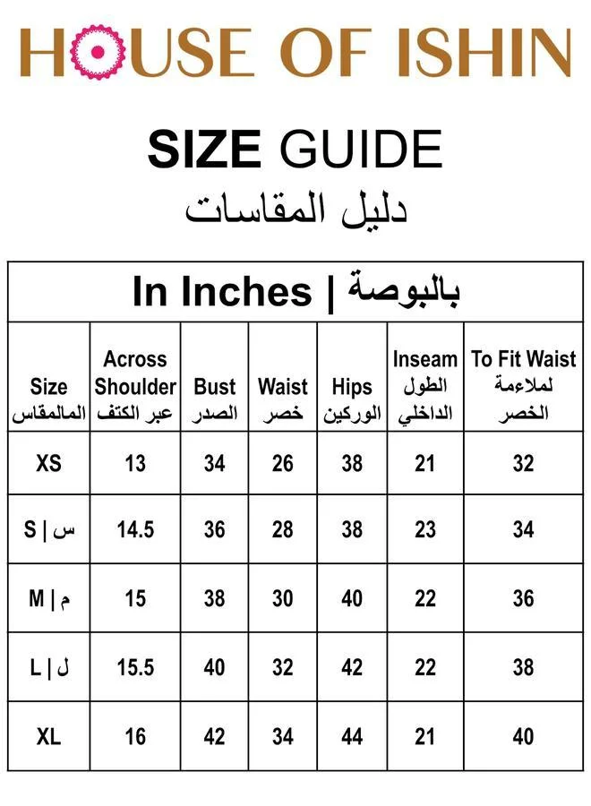 ISHIN  Women's Mustard 100% Cotton Embroidered Midi Smock Straight Fit Dress for Women | Best Price UAE