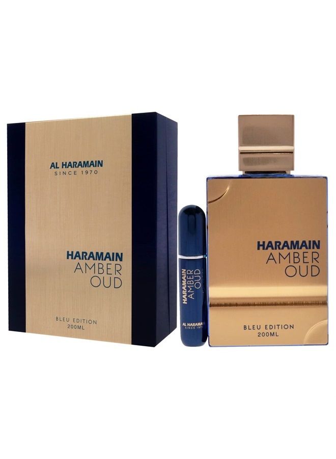 Al Haramain عطر عنبر عود بلو إديشن للرجال أو دي بارفان، 3.4 أونصة