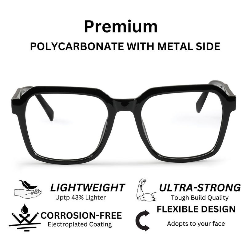 RedEx نظارات عصرية بإطار كامل وحجم كبير للجنسين - Image 2