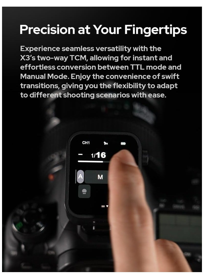 Godox Godox X3 TTL Wireless Flash touchscreen Trigger for Nikon  - Image 4