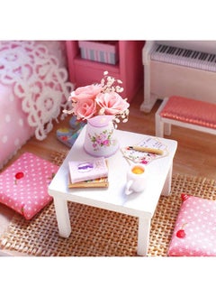 Flever Flever Dollhouse Miniature DIY House Kit Creative Room with Furniture and Cover for Romantic Valentine's Gift (Sunny Princess)  - Image 3