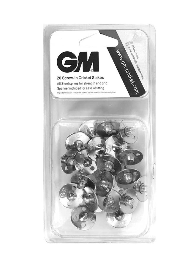 GM Cricket Spikes|20 pieces| Spanner| Shoe - Image 2