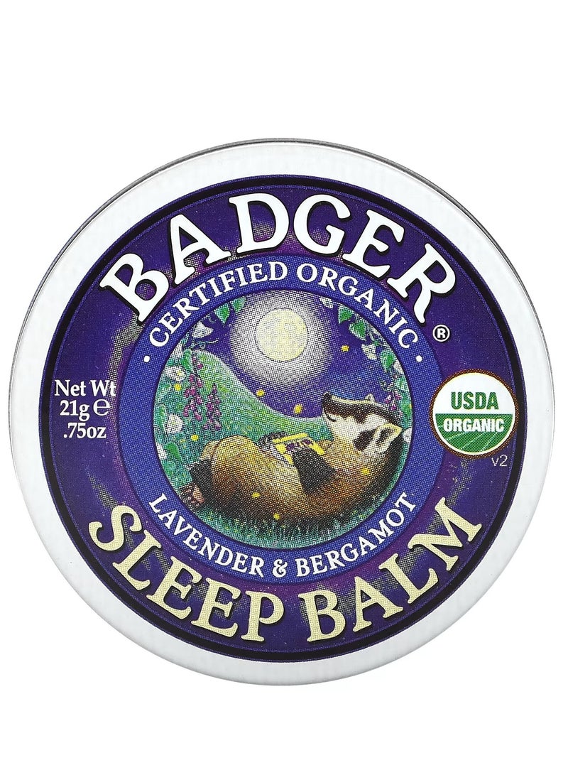 Badger, Organic Sleep Balm, Lavender & Bergamot, 0.75 oz (21 g) - Image 1