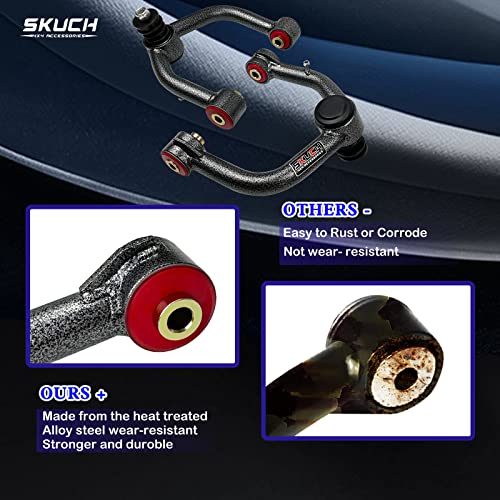 SKUCH 4X4 ACCESSORIES 2-4" Lift Front Upper Control Arms for 2000-2006 Toyota Tundra & 2001-2007 Toyota Sequoia – Strong & Reliable Suspension with PU Bushings - Image 4