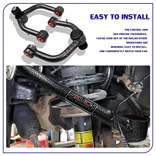 SKUCH 4X4 ACCESSORIES 2-4" Lift Front Upper Control Arms for 2000-2006 Toyota Tundra & 2001-2007 Toyota Sequoia – Strong & Reliable Suspension with PU Bushings - Image 5