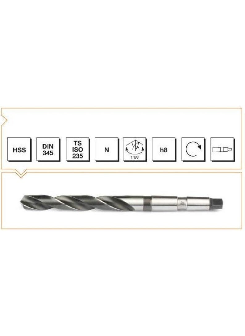 MTE Machine Tool 31.5 mm Morse Taper Drill Bit Hss DIN 345 