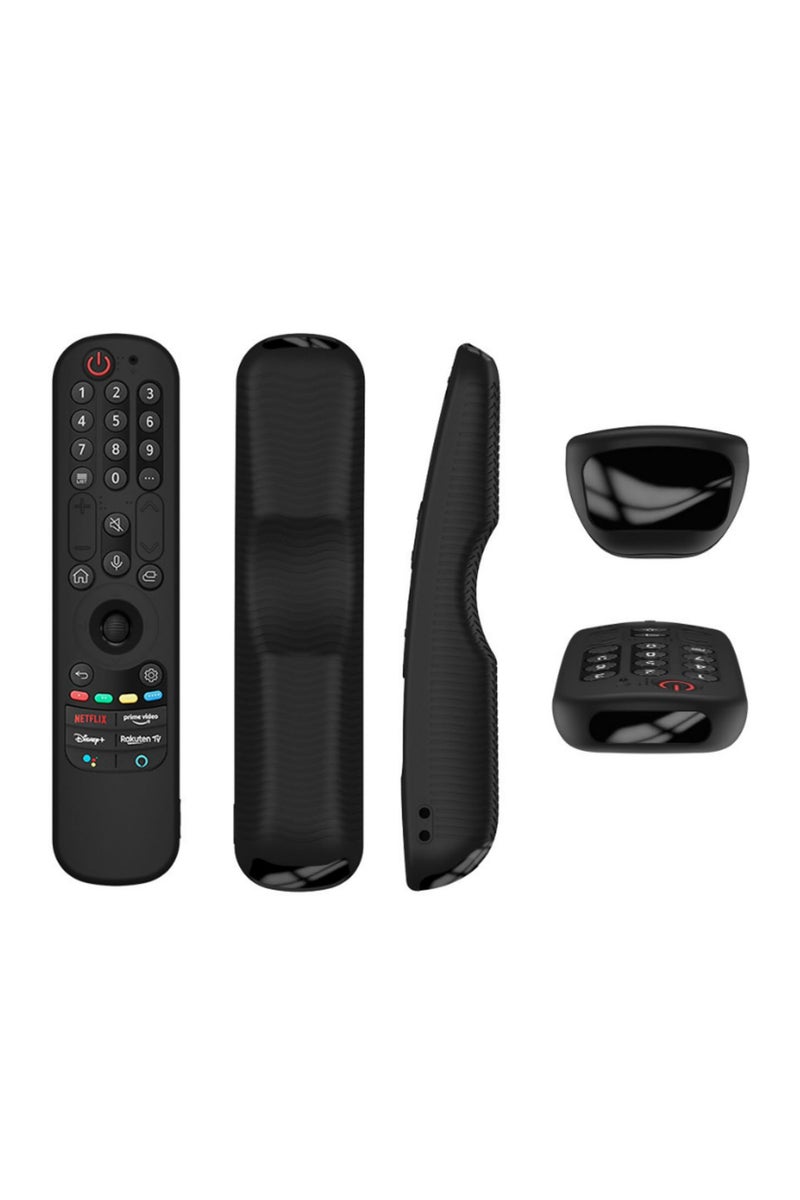 Universal LG Magic Remote Control Case Compatible with AN-MR21GC AN-MR21GA AN-MR21N Anti Shock Anti Slip Protective Silicone Sleeve Cover in Black - Image 3