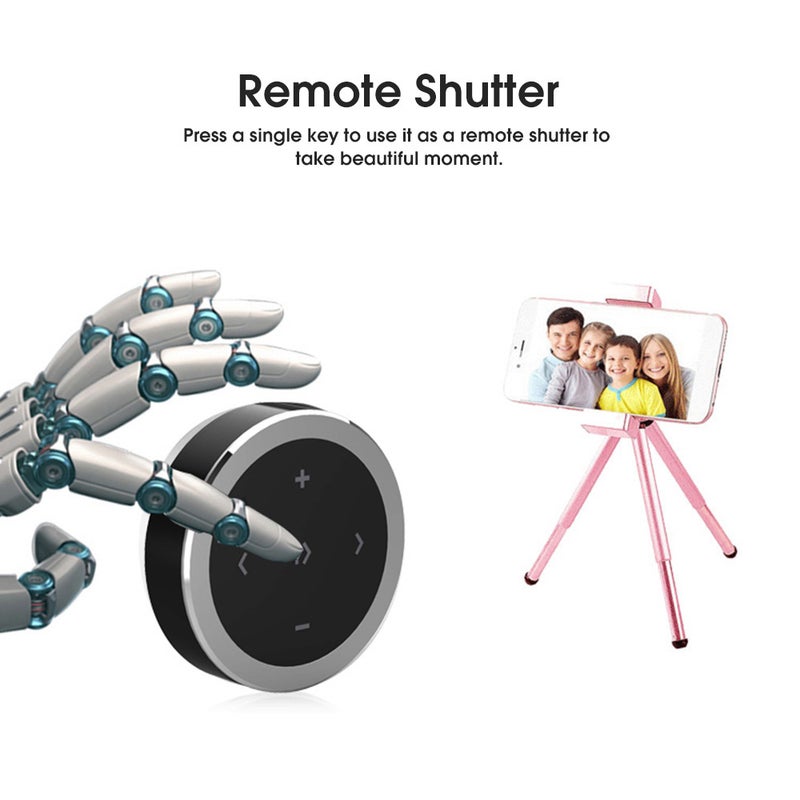 Wireless Bluetooth 4.0 Remote Control Media Button Car Motorcycle Steering Wheel Music Play Remote Control for iOS Android - Image 5