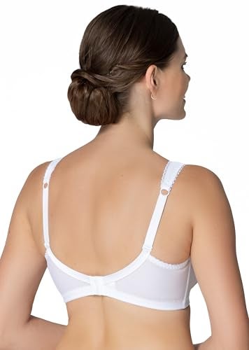 Rosme Womens Wireless Bra, Collection Galla, White, Size 36B - Image 2