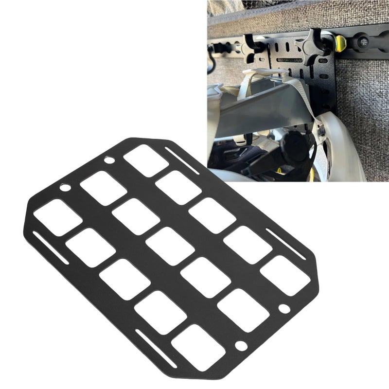 Zerodis Rail Mount Truck Bed Molle Panel Aluminum Side Organizer Lightweight L Track Tool Mounting Aluminum Lightweight With Secure Locking Mechanism - Image 3