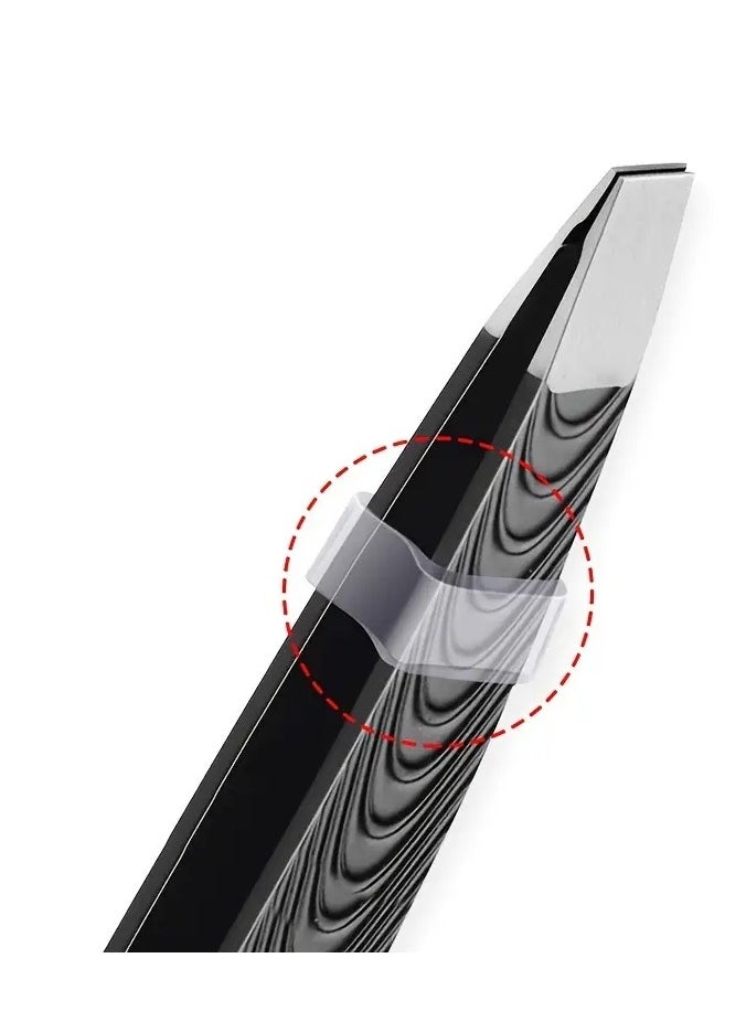 ORiTi PrecisionTweezer Hair Plucker for Women Slant Tip Easy Hair and Eyebrow Grooming Black  - Image 2