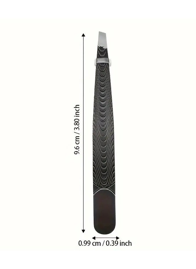 ORiTi PrecisionTweezer Hair Plucker for Women Slant Tip Easy Hair and Eyebrow Grooming Black  - Image 5