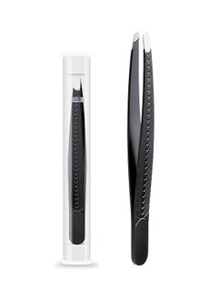 ORiTi PrecisionTweezer Hair Plucker for Women Slant Tip Easy Hair and Eyebrow Grooming Black  - Image 1