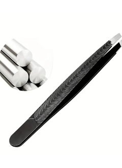 ORiTi PrecisionTweezer Hair Plucker for Women Slant Tip Easy Hair and Eyebrow Grooming Black  - Image 3