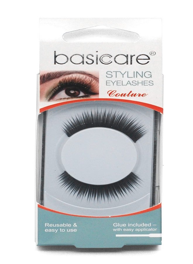 Basicare Styling Eyelashes, False Eyelashes Natural Look Reusable Fake Eyelashes For Women, Adhesive Included, Style 10932 - Image 1