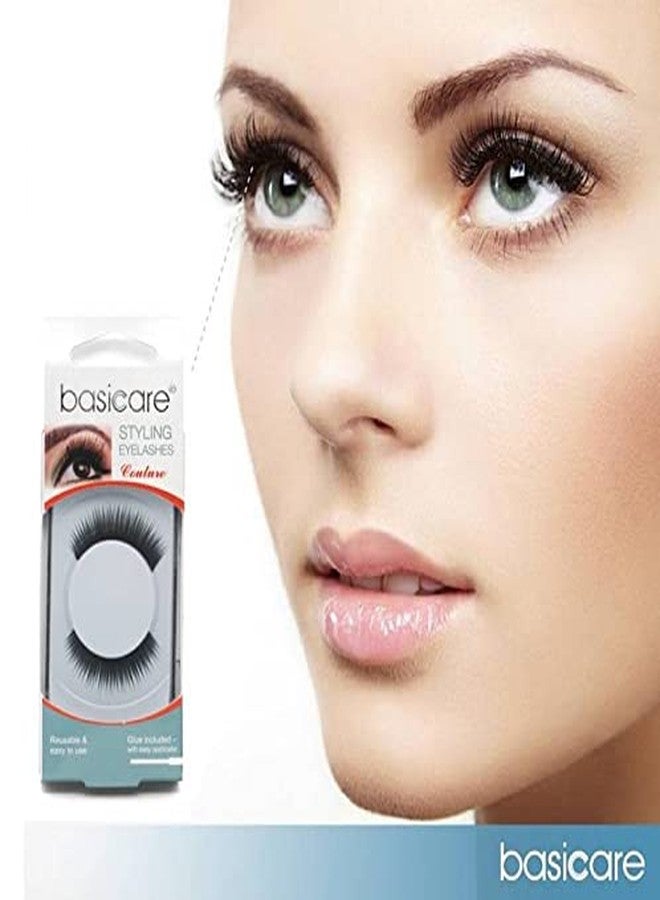 Basicare Styling Eyelashes, False Eyelashes Natural Look Reusable Fake Eyelashes For Women, Adhesive Included, Style 10932 - Image 5