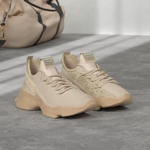 Steve Madden Women's Maxima Sneaker, Blush Multi, 7.5 - Image 2