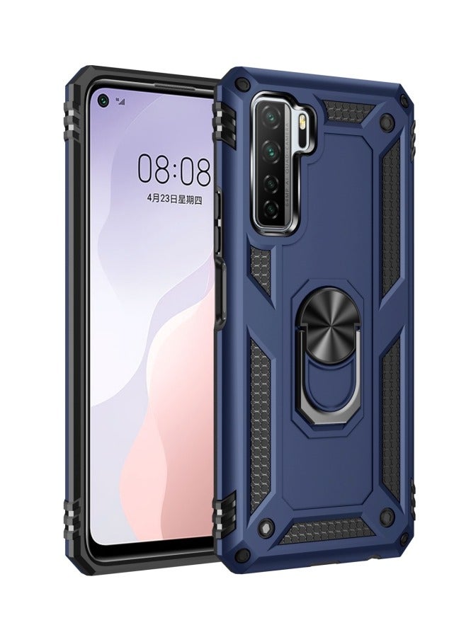 HuHa HuHa Case Cover Compatible For Huawei P40 Lite 5G Shockproof TPU + PC Protective Case with 360 Degree Rotating Holder Black - Image 1