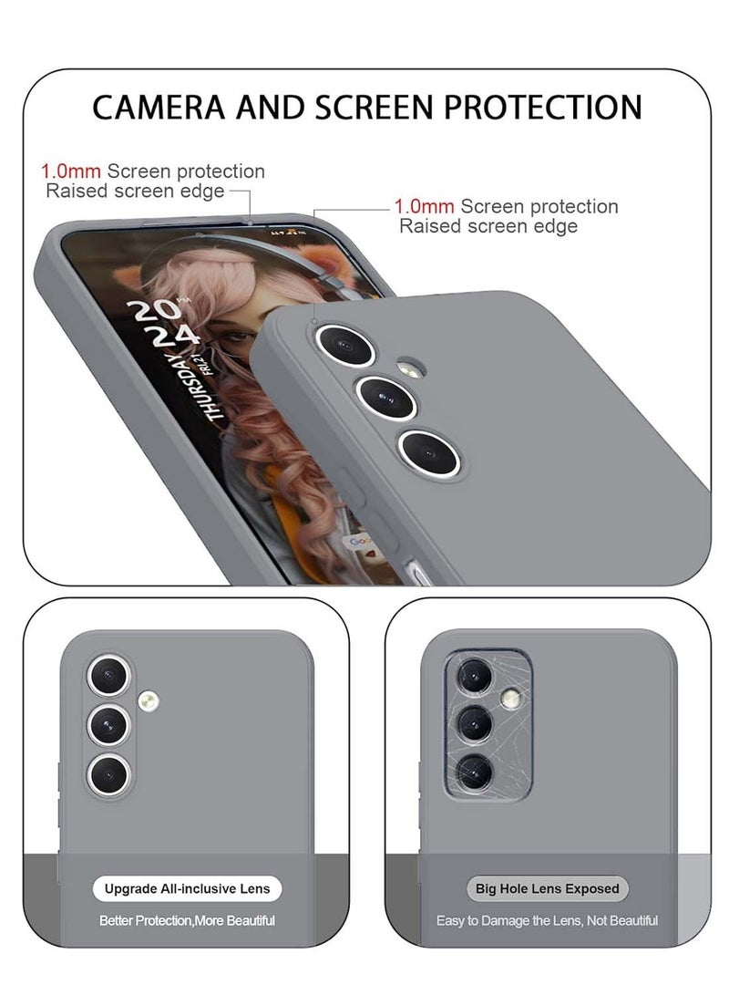 Wtech Samsung Galaxy A16 5G 2024 Premium Liquid Silicone Case Cover - Grey - Image 2
